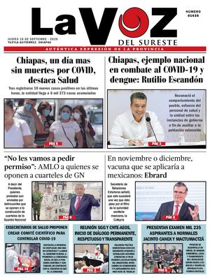 La Voz del Sureste 10-09-2020