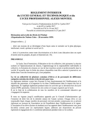 12 Rodez Reglement Interieur Lycee Alexis Monteil