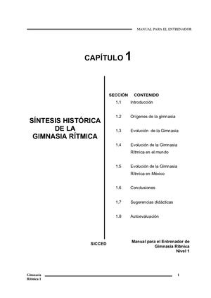 Capitulo 1 Síntesis histórica de la Gimnasia