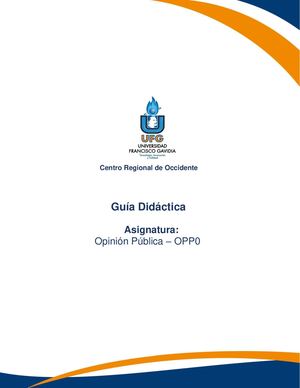 Guía Didáctica de Opinión Pública
