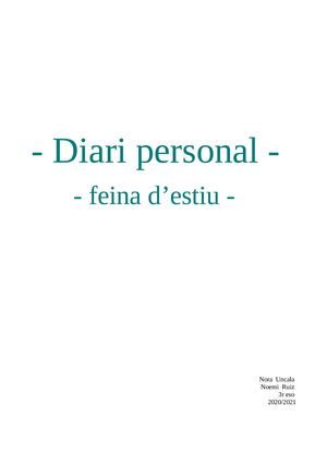 Feina D' Estiu 2020 2021