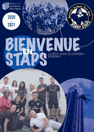 Bienvenue en Staps - Livret L1 2020 - Bde Staps Bobby
