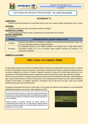 Actividad 15 C Y T 3ero
