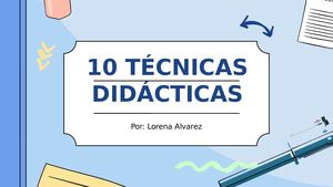 Revista. 10 técnicas didácticas.