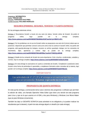 Informática Tercer Año Quinta Entrega