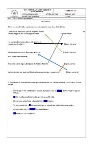 Taller De La Elipsis
