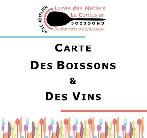 Carte Boissons Et Vins Modèle Qrcode