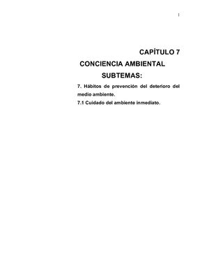 Conciencia Ambiental