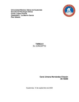 Tarea 9 Concepto