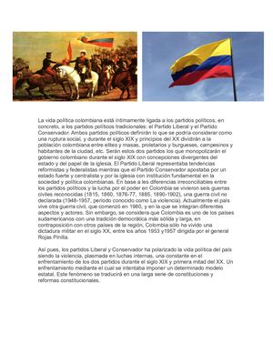 La Historia Politica De Colombia