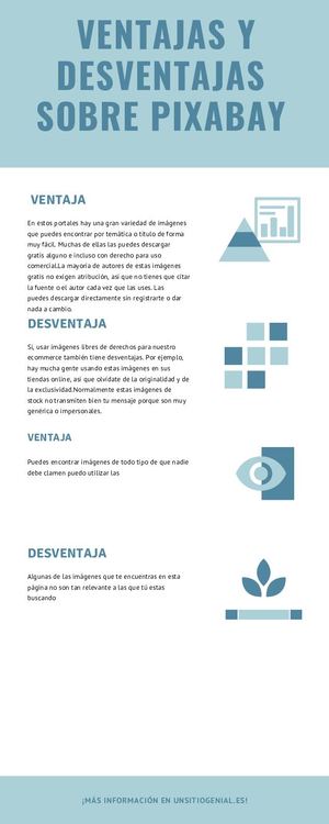 Azul Blanco Minimalista Iconos Marca Infografía