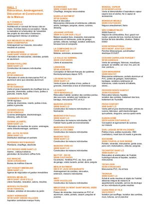 Liste Exposants Foire 2020