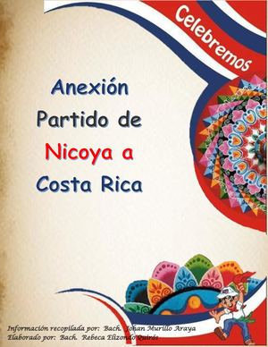 25 Julio Anexión del Partido de Nicoya