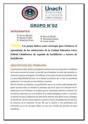 Grupo N°02 Trabajo Investigativo