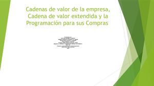 ACT 5 programación de compra Y cadena de valor