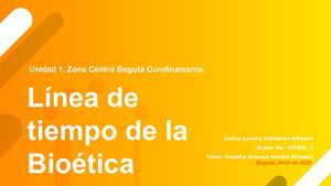 Línea del tiempo Bioética