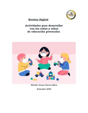 Revista actividades para niños y niñas preescolar