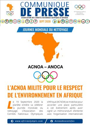 COMM PRESS - Journée Mondiale Du Nettoyage - Sept 2020