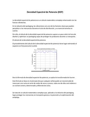 Densidad Espectral de Potencia (DEP)
