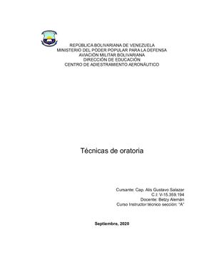 Ensayo Oratoria