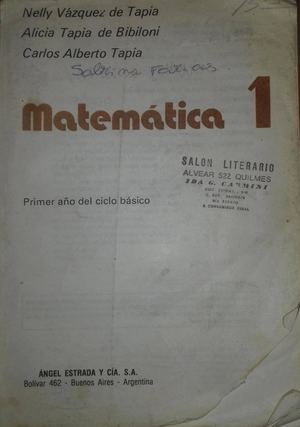 Matemática 1 Tapia