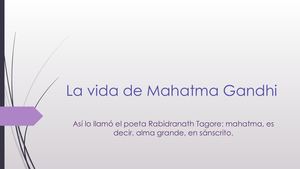 Derechos Civiles La Vida De Mahatma Gandhi