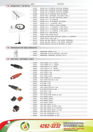 Lista de Precios Barbiero
