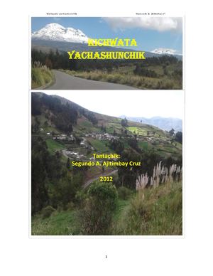 Modulo De Kichwa Intermedio