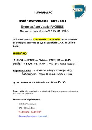 Horário 2020 2021 Da A V Pacense Alunos Concelho Vnf (1)