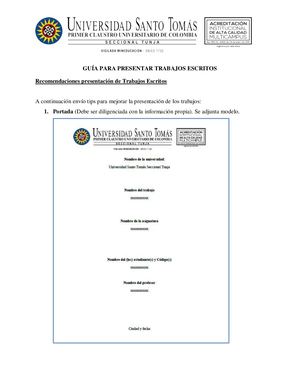 Presentación De Trabajos