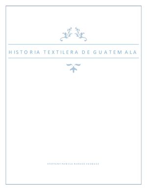 Historia Textilera De Guatemala 20