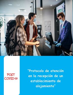 “Protocolo De Atención En La Recepción De Un Establecimiento De Alojamiento”