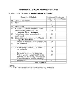 Pedro Xum Portafolio Didáctico Ciencia Naturales Y Tecnologia