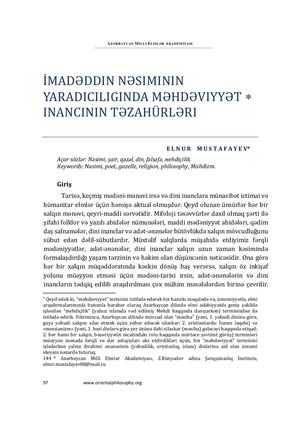 The manifestation of the Mandist beliefs in the work of Imadaddin Nasimi
