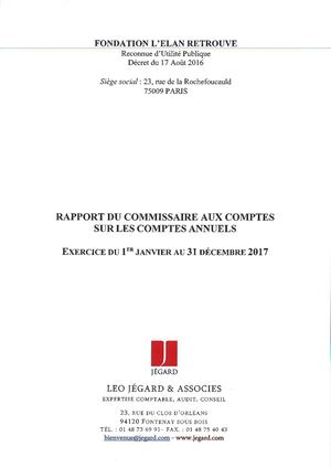 Rapport Du Commissaire Aux Comptes - 31 Décembre 2017 Vweb