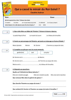 Fiches de lecture Nino Niveau 1