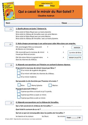 Fiches de Lecture Nino Niveau 2