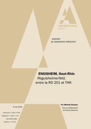 ENSISHEIM, Reguisheimer Feld, entre la RD 201 et THK (f)