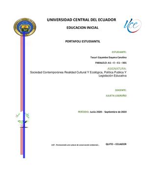 Portafolio De Soiedad