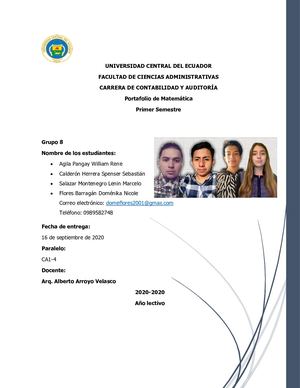 Portafolio De Matemática