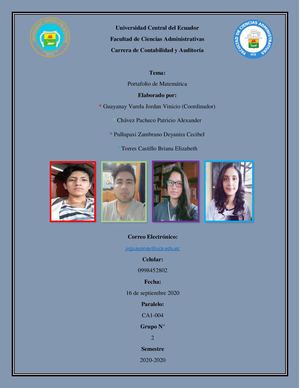 Portafolio De Matematica Ca004 Grupo 2
