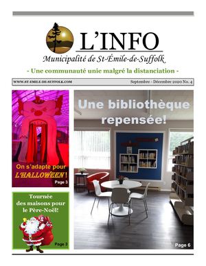 L'info Municipalité de St-Émile-de-Suffolk - Septembre - Décembre 2020