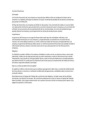 Función Financiera