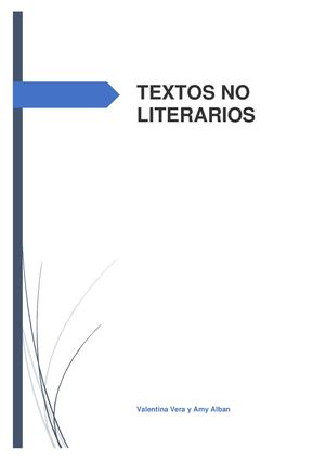 Textos No Literarios (Lengua)