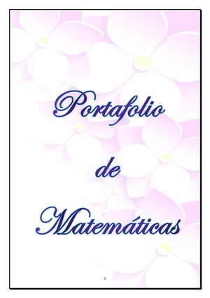 Portafolio Matemática