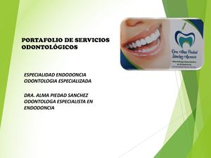 Alma Piedad Sánchez A Portafolio De Servicios Odontologicos Librodigital
