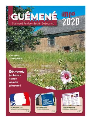Bulletin municipal Guémené Infos n°71 - Septembre 2020