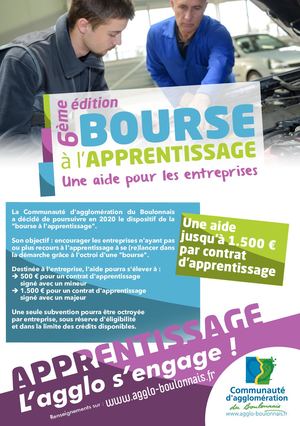 Bourse à l'apprentissage 2020 - 6ème édition
