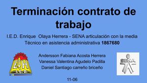 Terminación De Contrato