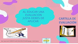 Cartilla Digital Evaluacion